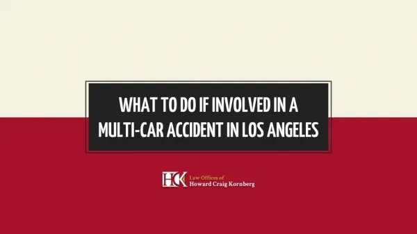 What to do If Involved in a Multi-Car Accident in Los Angeles?