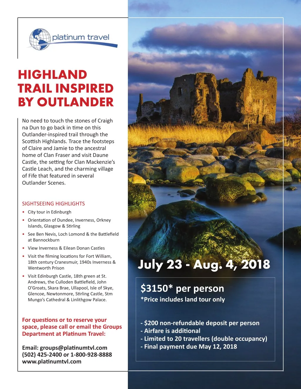 highland trail inspired by outlander
