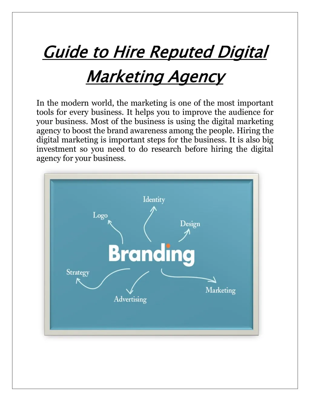 guide to hire reputed digital marketing agency