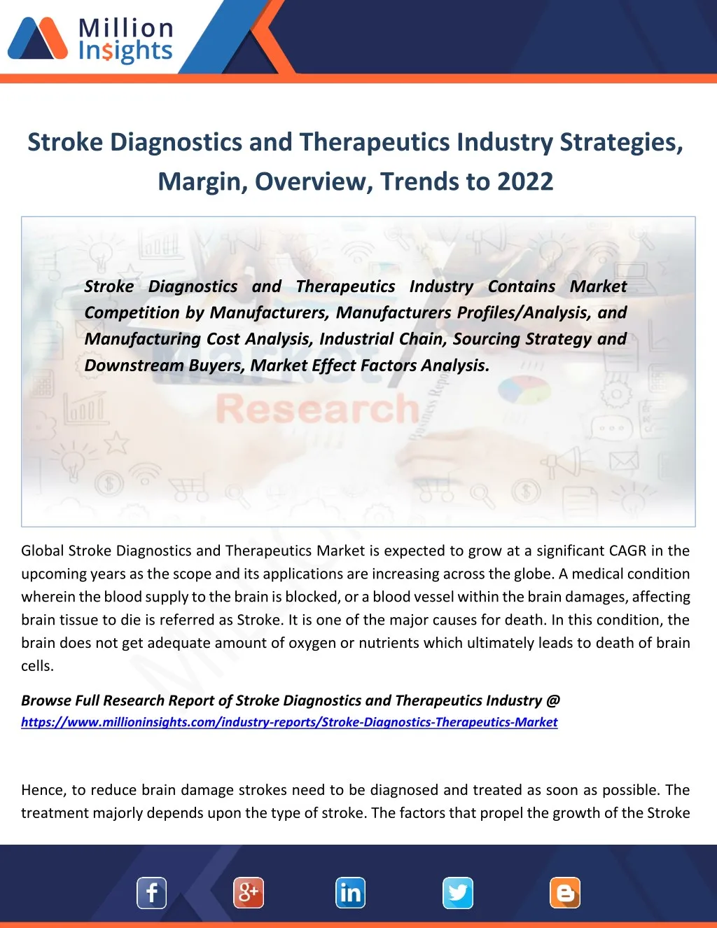 stroke diagnostics and therapeutics industry