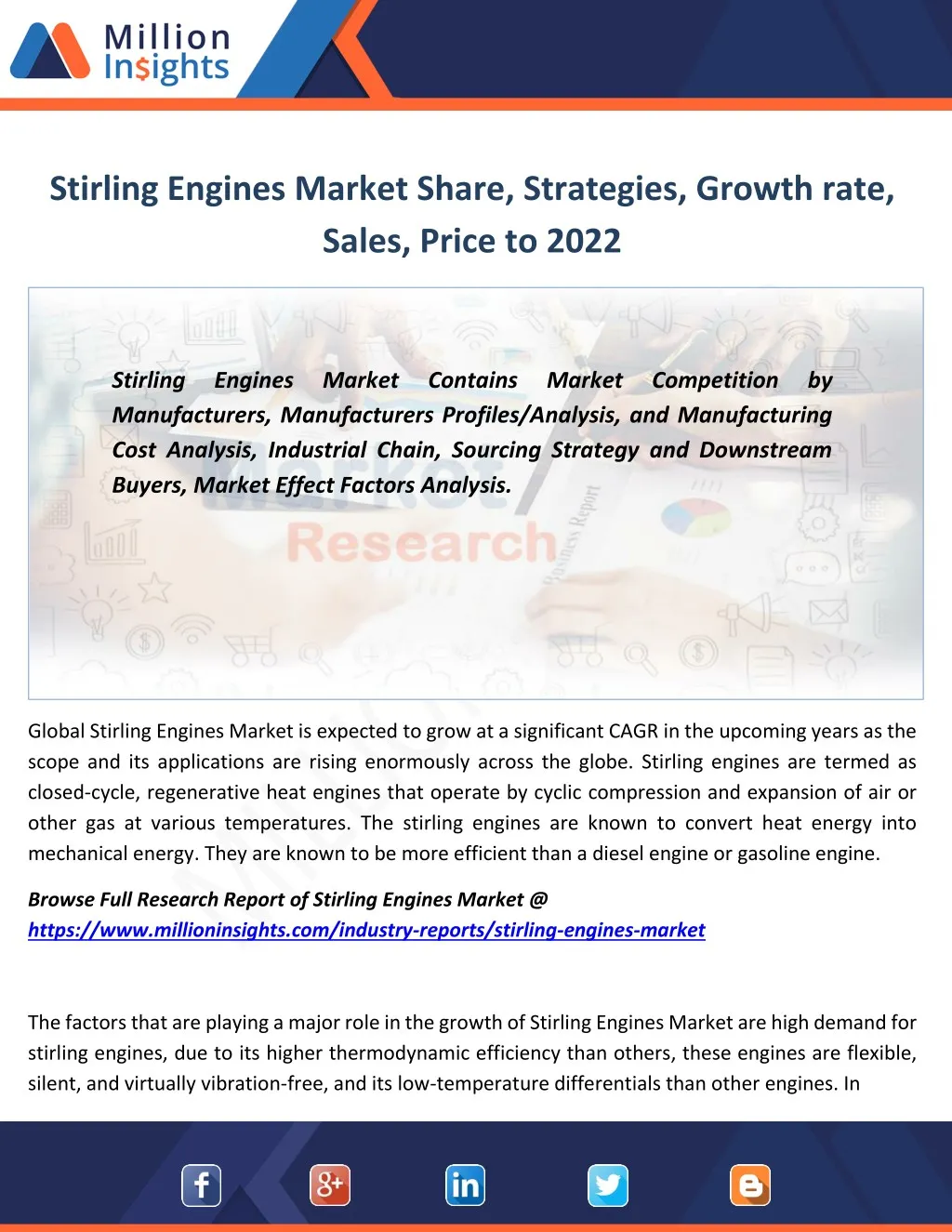 stirling engines market share strategies growth