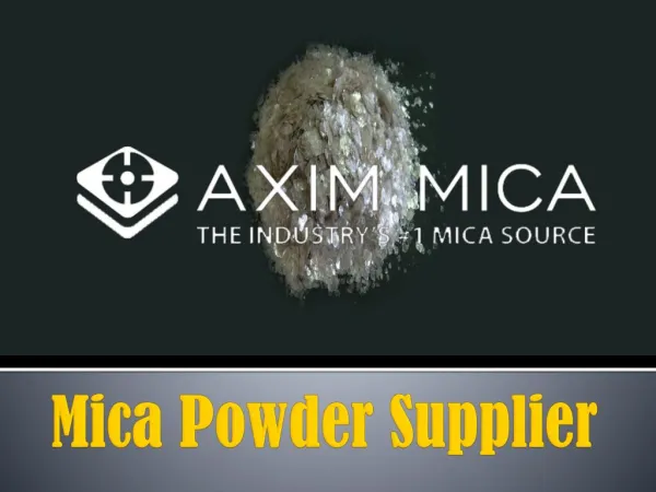 Mica Powder Supplier in North America | Axim Mica