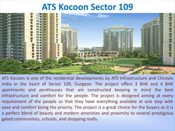 ATS Kocoon Sector-109