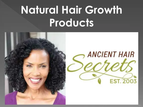 Natural Hair Growth Products