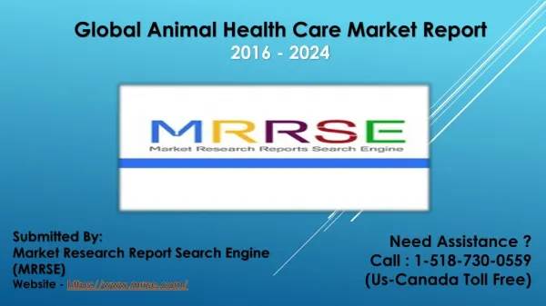 Global Animal Health Care Market Assessment Covering Growth Factors and Upcoming Trends by 2024 End