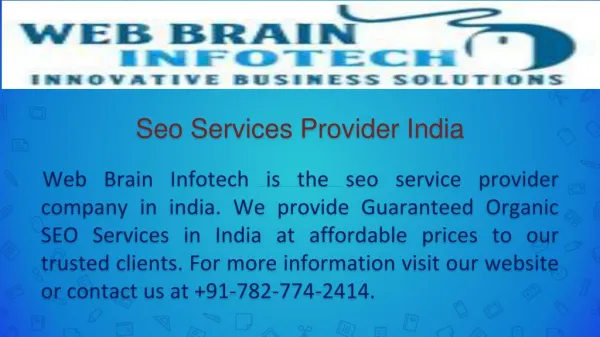 Seo Services Provider India