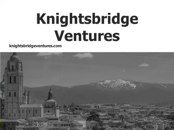 Private Equity Real Estate Madrid, Self-Directed IRA Florida | Knightsbridge Ventures