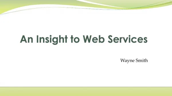 An insight to web services