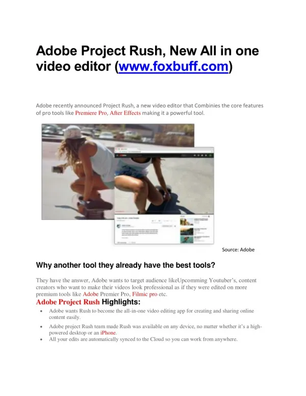 Adobe Project Rush