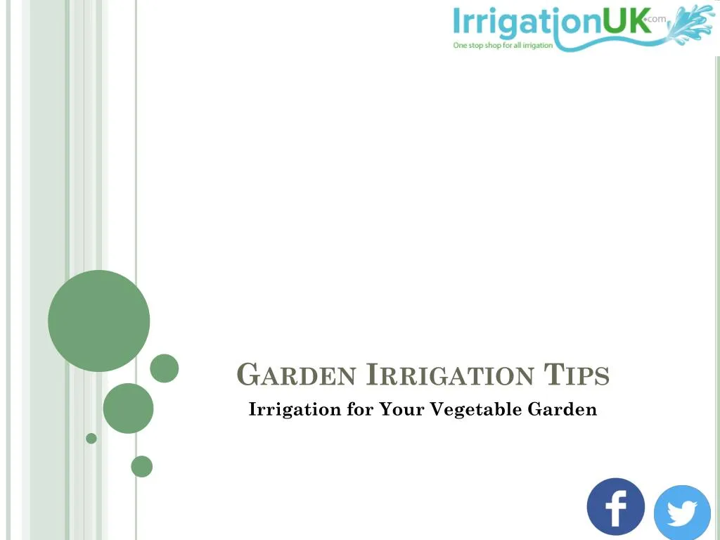 garden irrigation tips