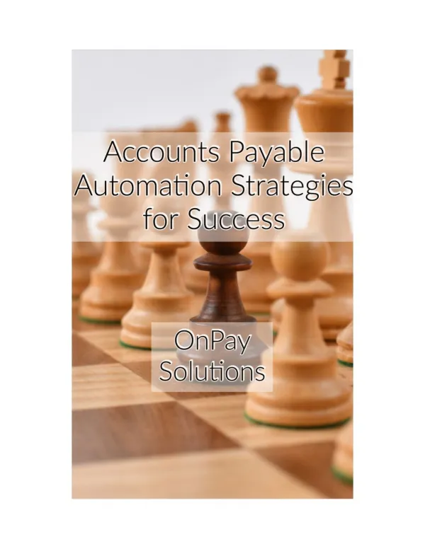 Accounts Payable Automation Strategies