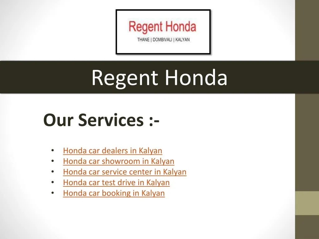 regent honda