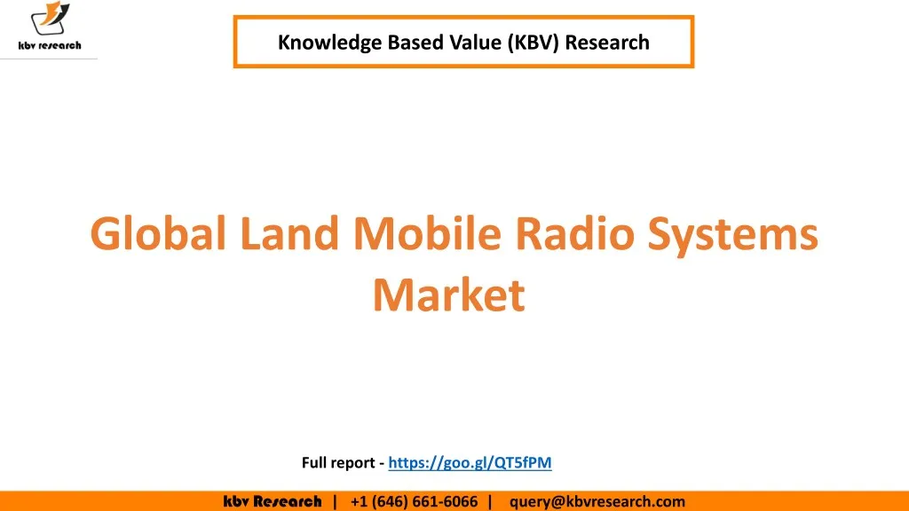 knowledge based value kbv research