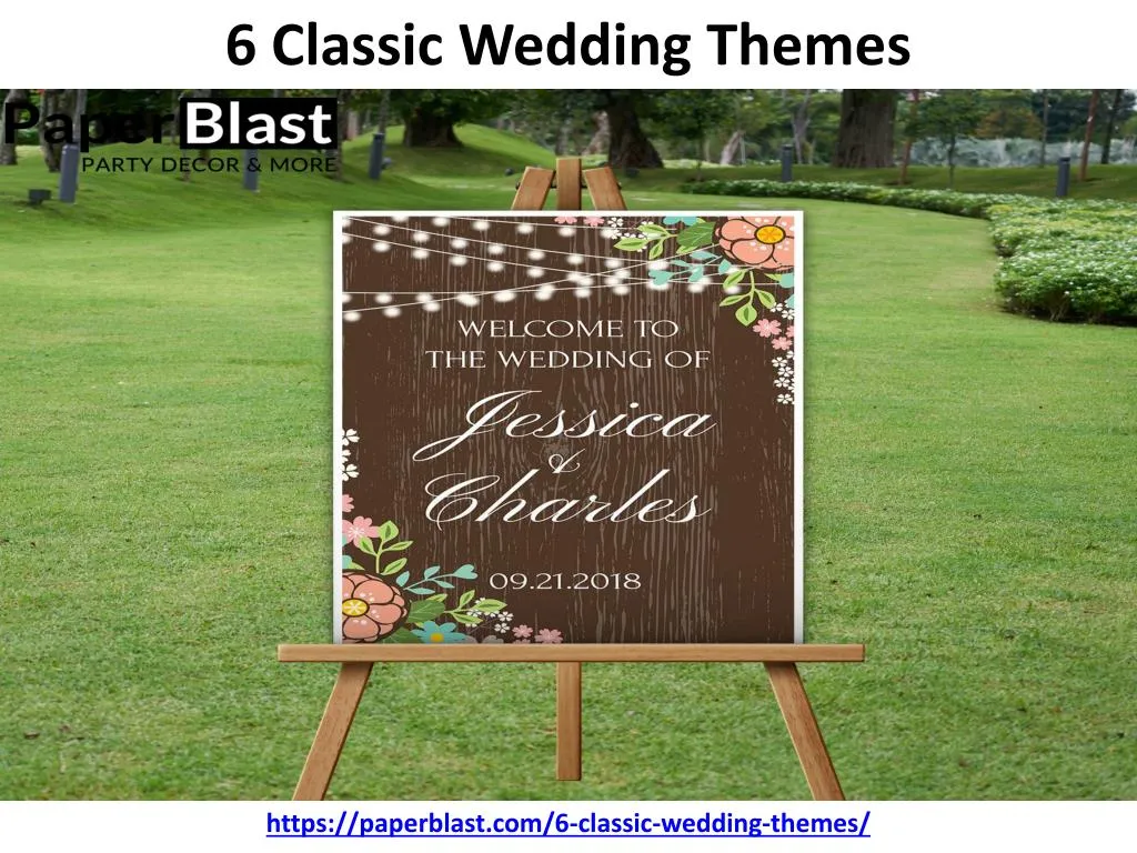 6 classic wedding themes