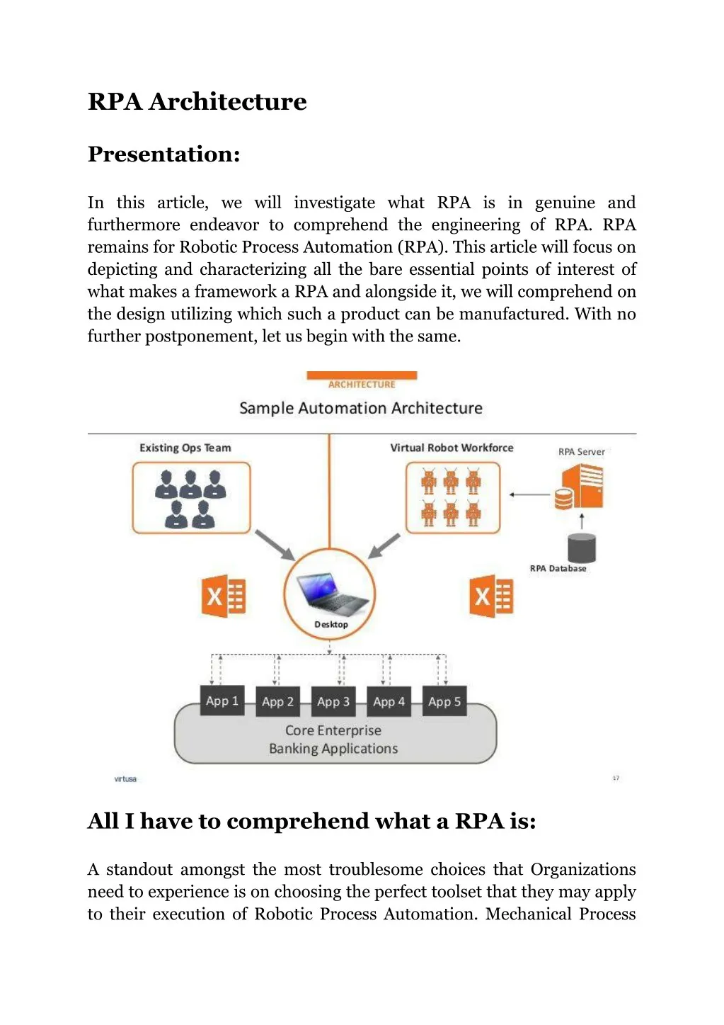 rpa architecture presentation in this article