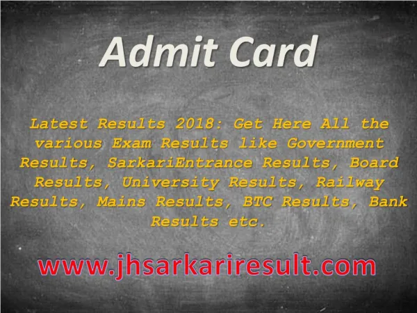 admit card