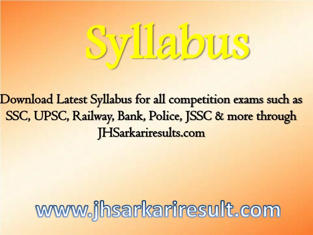 syllabus