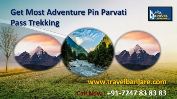 Get Most Adventure Pin Parvati Pass Trek by Travel Banjare