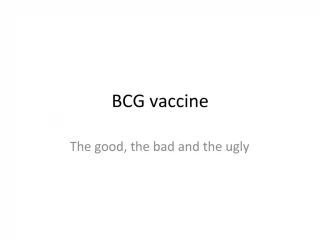 BCG vaccine - slide 1