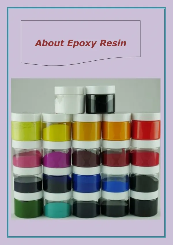 Leading Suppliers of Epoxy Resin Products