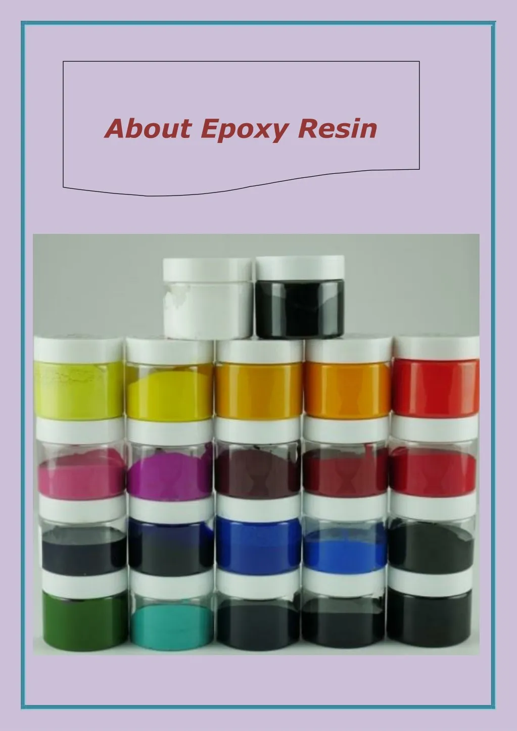 about epoxy resin