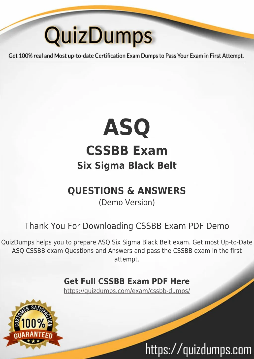 asq cssbb exam six sigma black belt