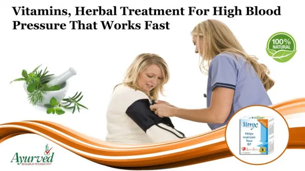 Vitamins, Herbal Treatment for High Blood Pressure That Works Fast