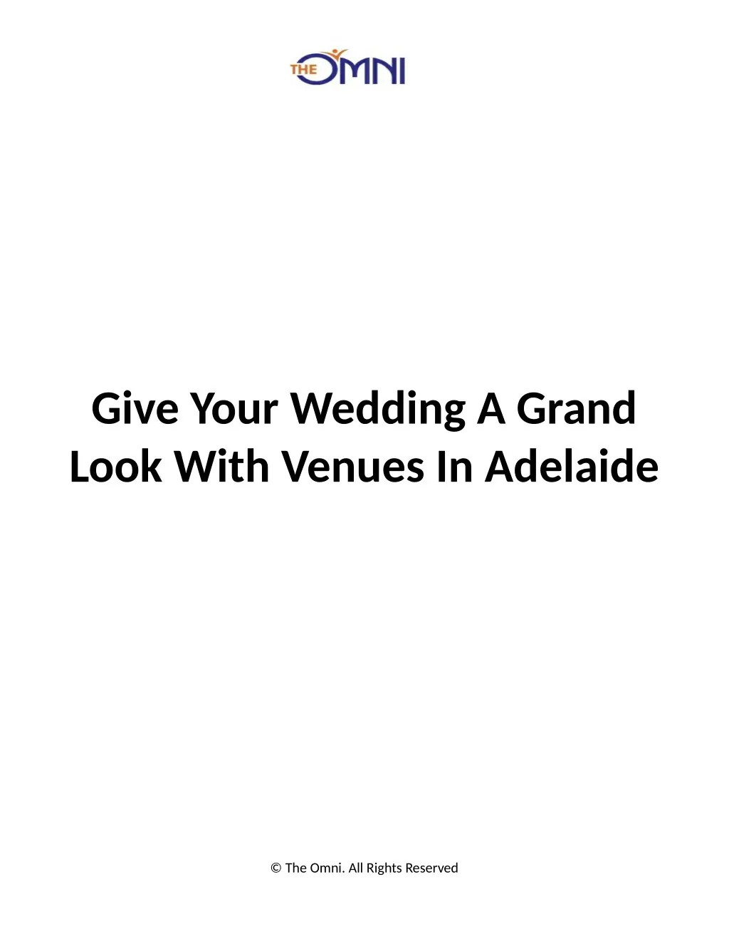 give your wedding a grand look with venues