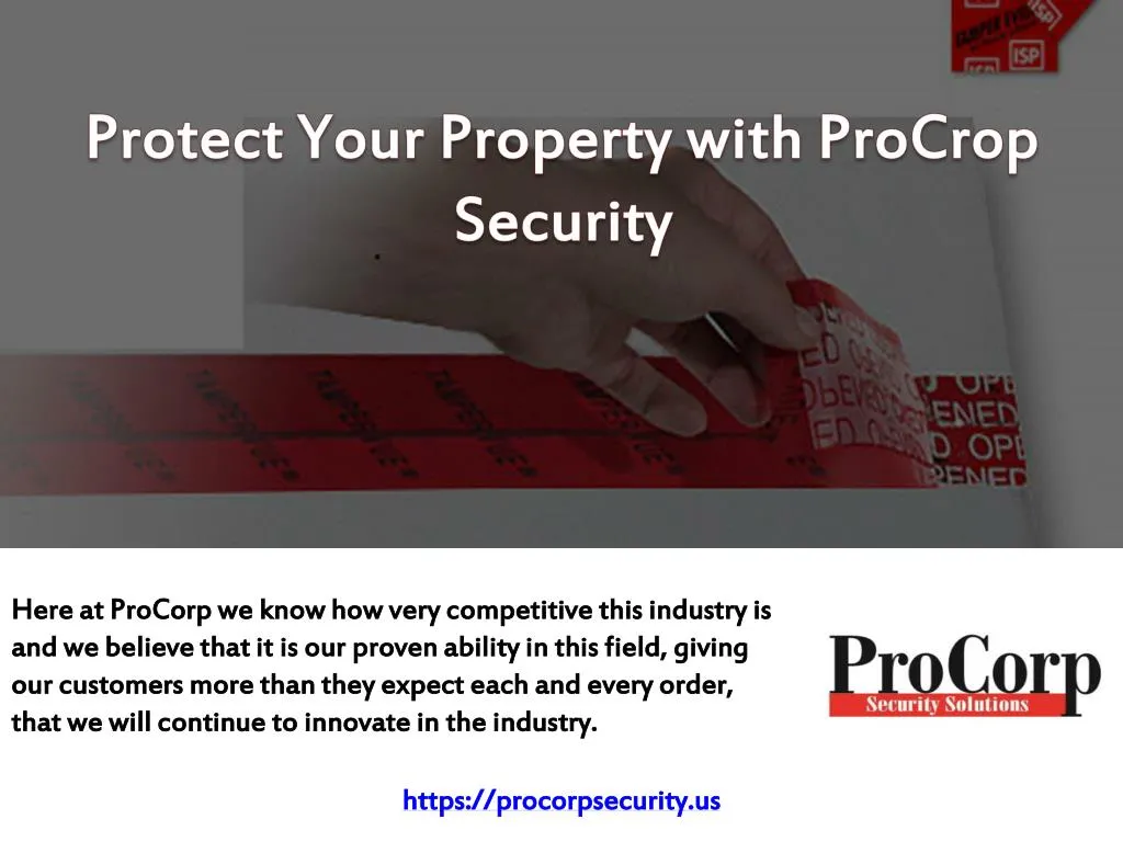 protect your property with procrop security