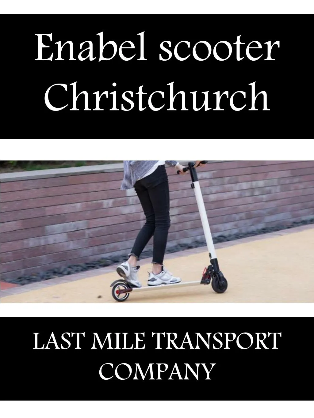 enabel scooter christchurch