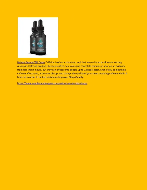 Natural Serum CBD Drops - Strengthens Bones Affected By Osteoporosis