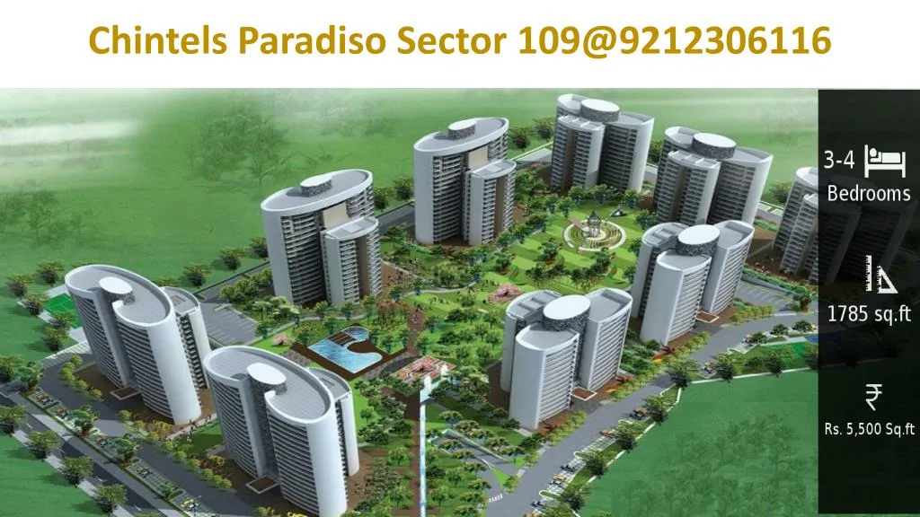 chintels paradiso sector 109@9212306116