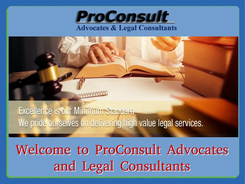 welcome to proconsult advocates