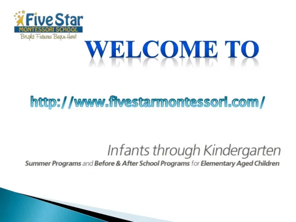 Montessori is School in Katy|Five Star Montessori School