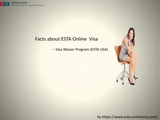 Facts about ESTA Online Visa â€“ Visa Waiver Programme - slide 1
