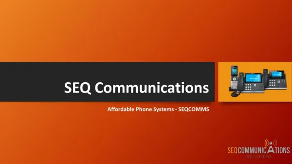 Affordable Phone Systems - SEQCOMMS
