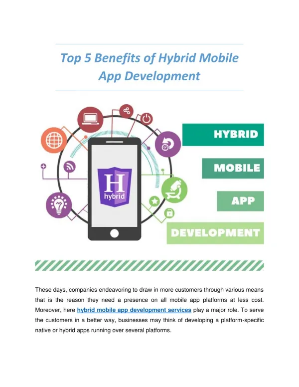 Top 5 Advantages of Hybrid Mobile App Development