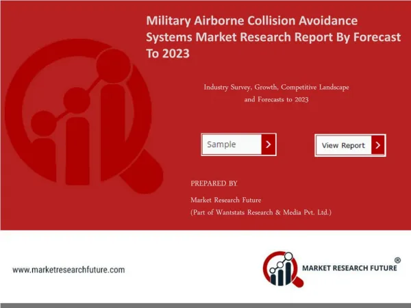 Military Airborne Collision Avoidance Systems Market Research Report- Global Forecast to 2023