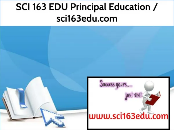 SCI 163 EDU Principal Education / sci163edu.com