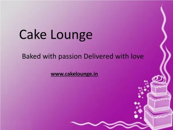 Cake Lounge offers midnight cake delivery in Pune