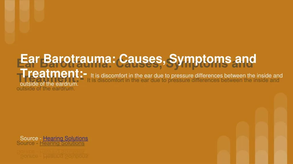 ear barotrauma causes symptoms and treatment