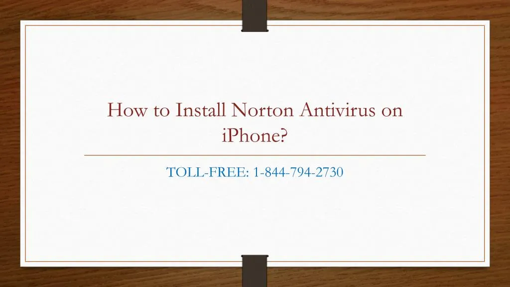 how to install norton antivirus on iphone