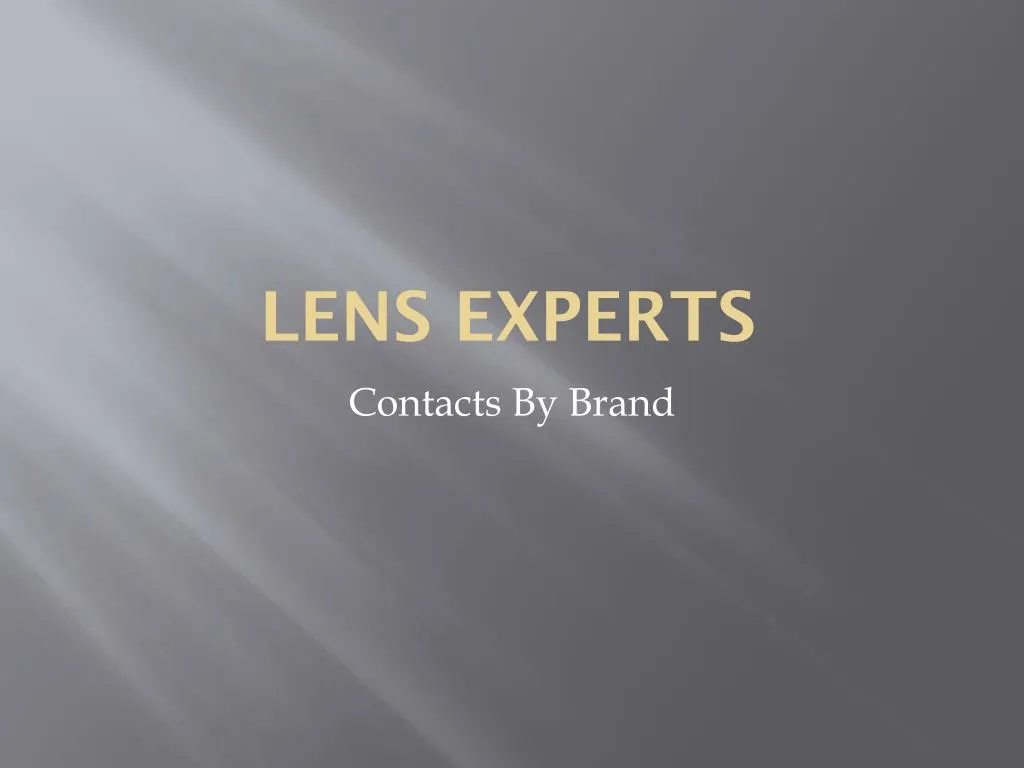 lens experts