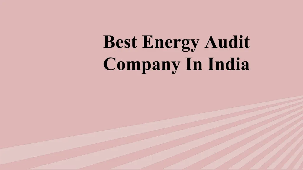 best energy audit company in india