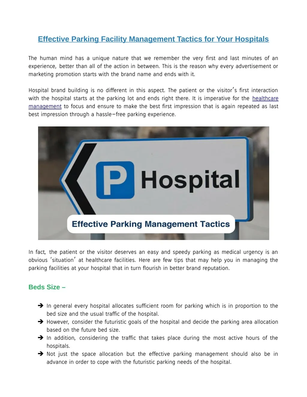 effective parking facility management tactics