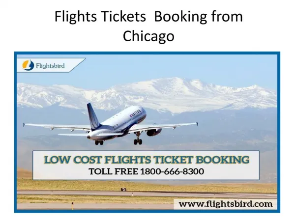 Flights Tickets Booking from Chicago
