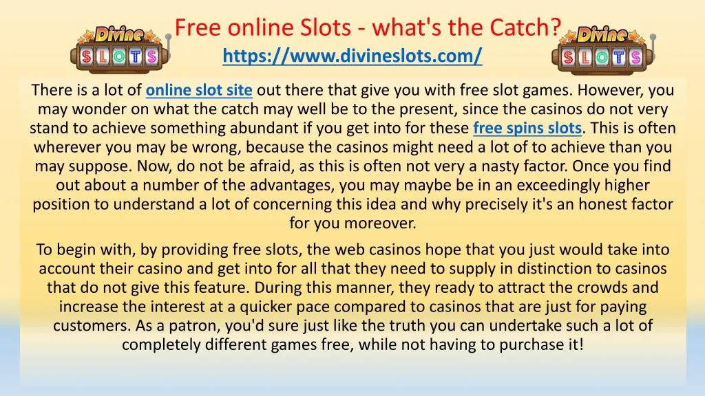 free online slots what s the catch