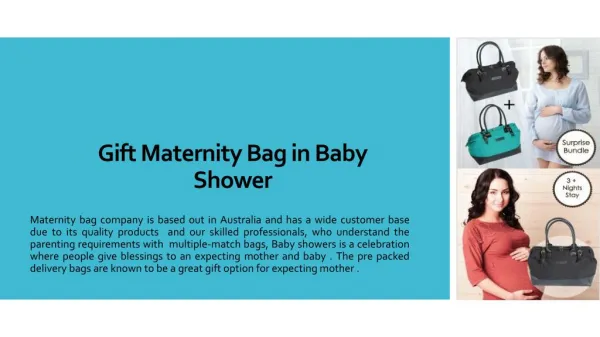 Gift Maternity Bag in Baby Shower