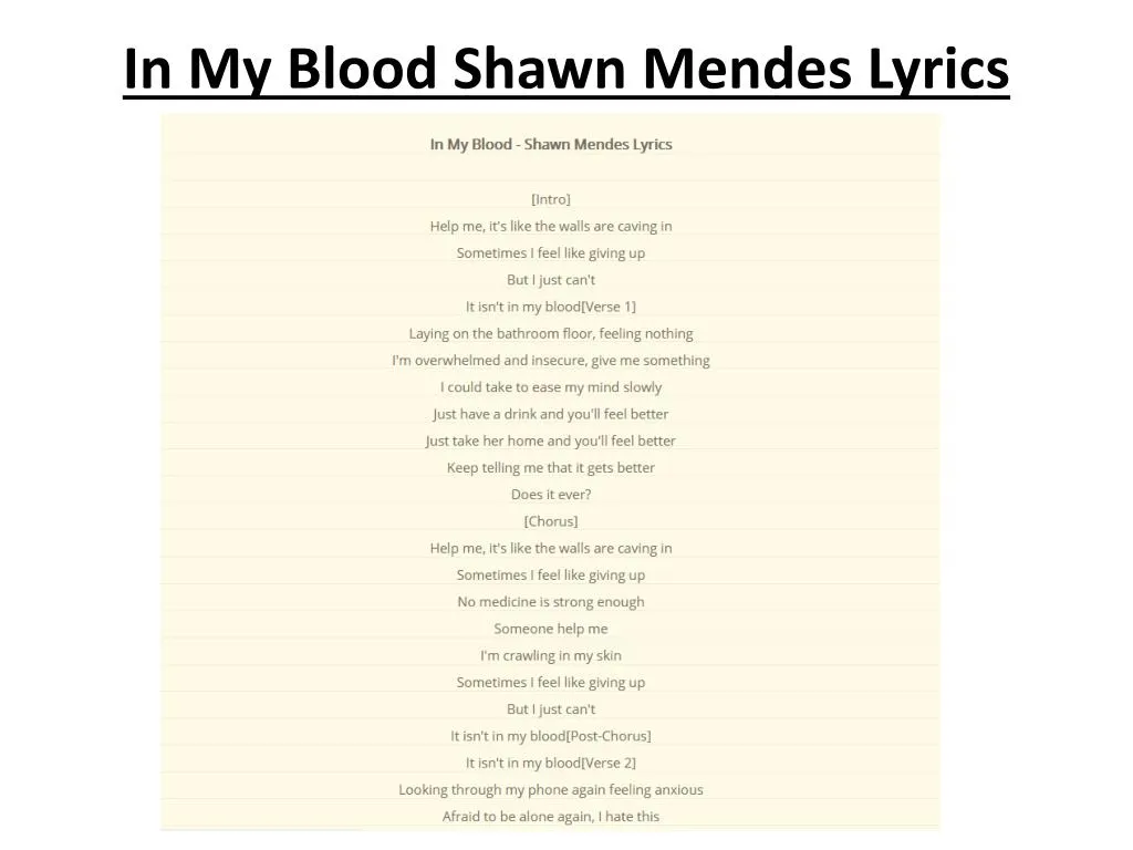 Shawn Mendes lyrics - Directlyrics