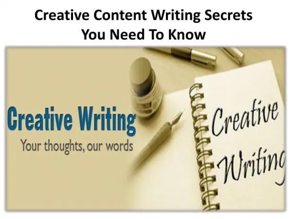 Creative Content Writing Secrets You Need To Know